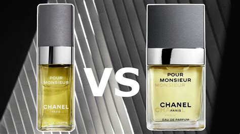 chanel pour monsieur edt vs edp|pour monsieur chanel perfume.